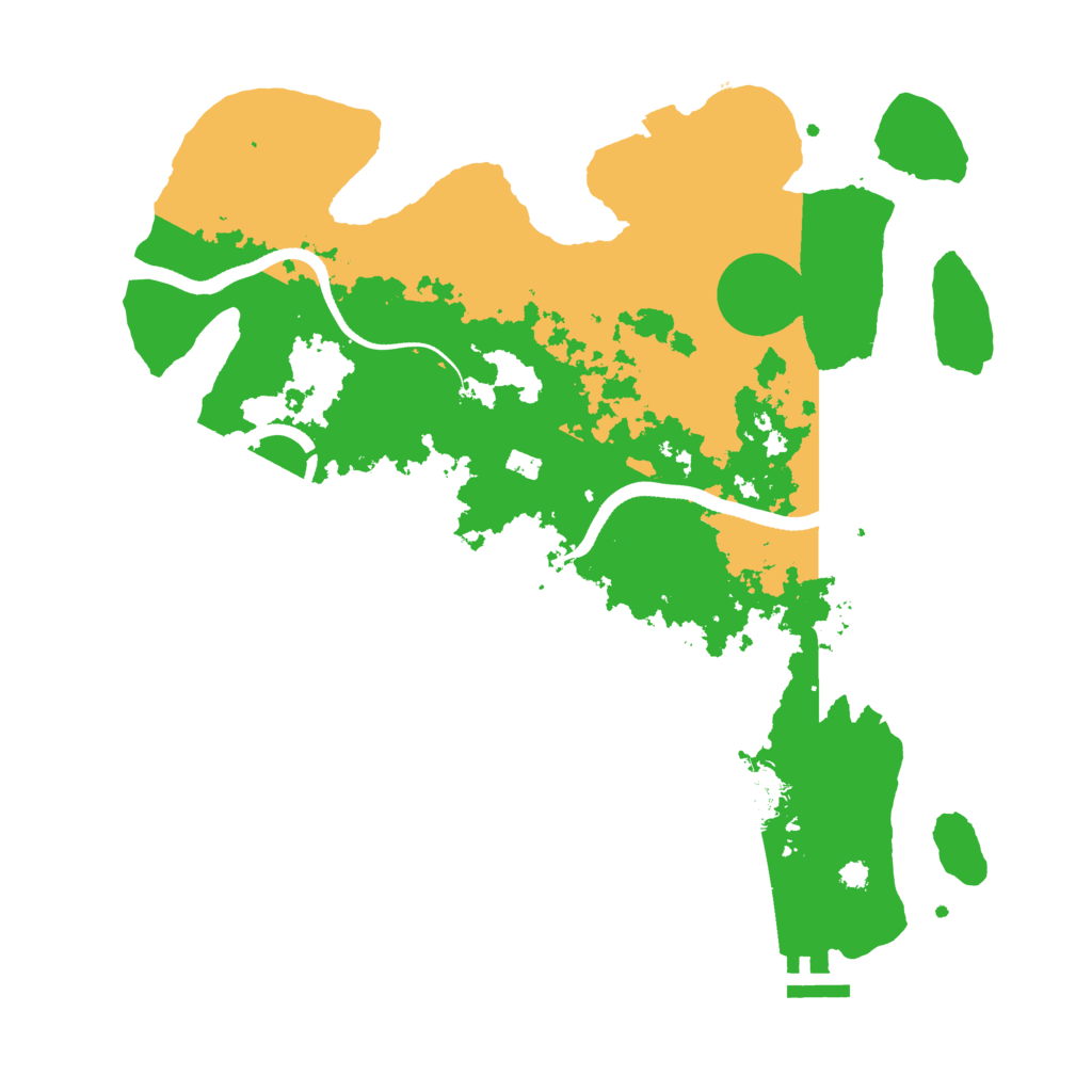 Biome Rust Map: Procedural Map, Size: 3500, Seed: 90045547