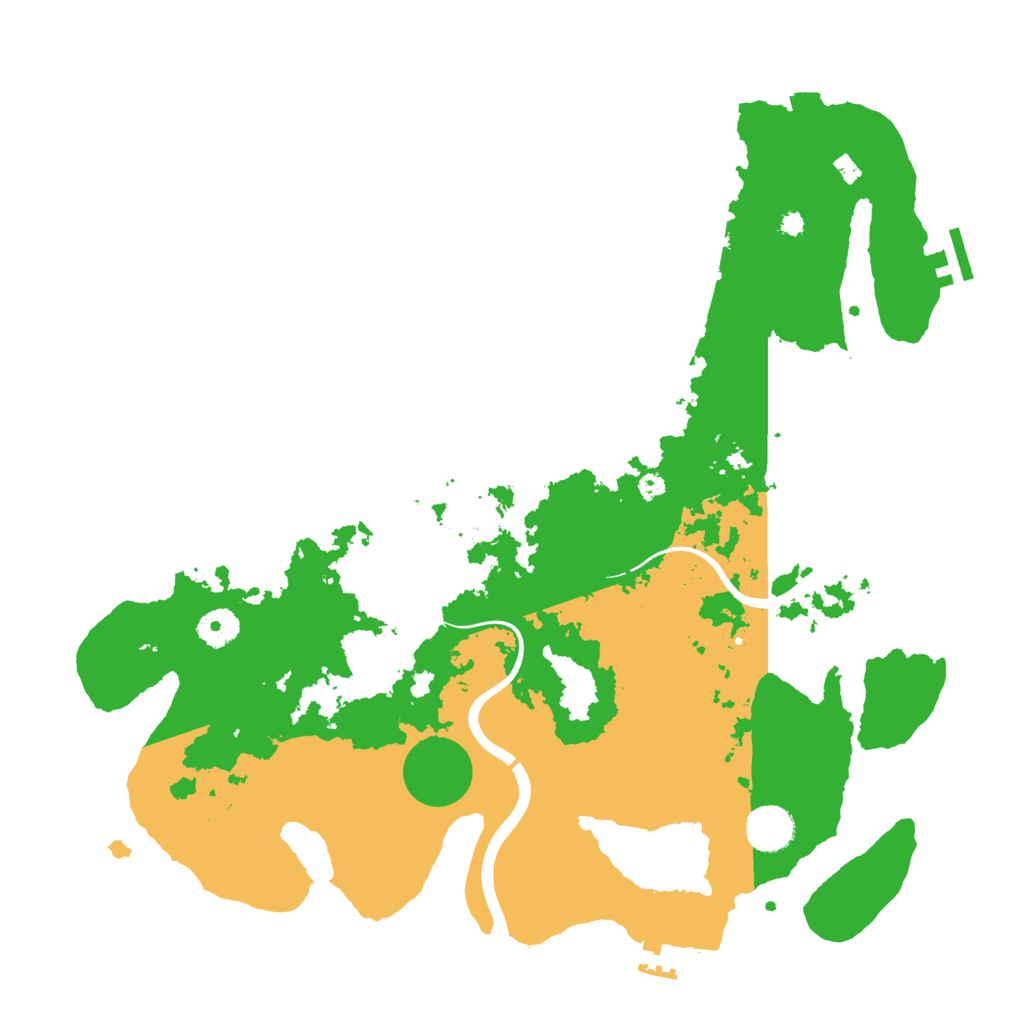 Biome Rust Map: Procedural Map, Size: 3900, Seed: 836576766