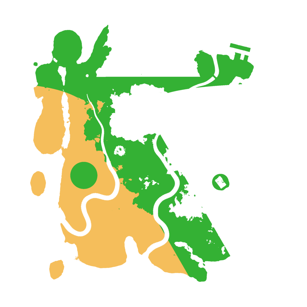 Biome Rust Map: Procedural Map, Size: 3000, Seed: 16095