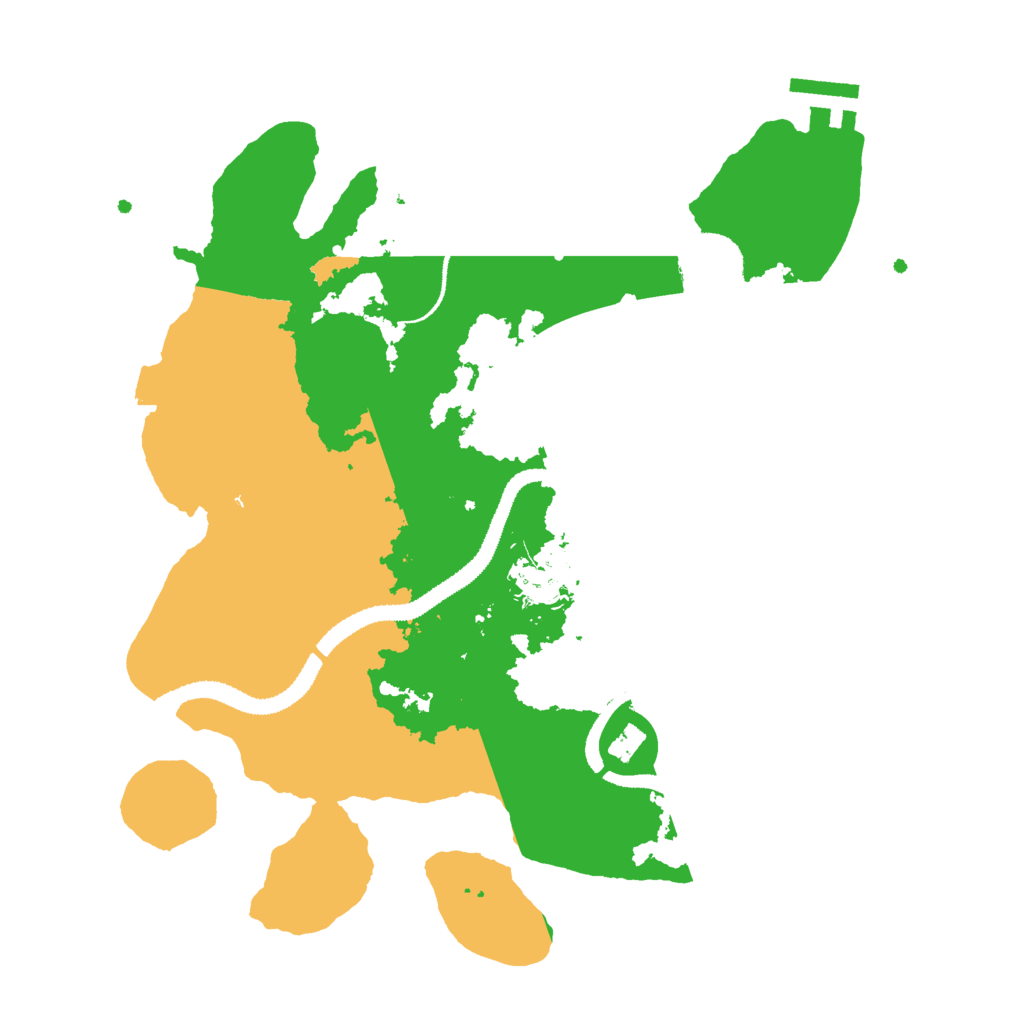 Biome Rust Map: Procedural Map, Size: 3000, Seed: 57350