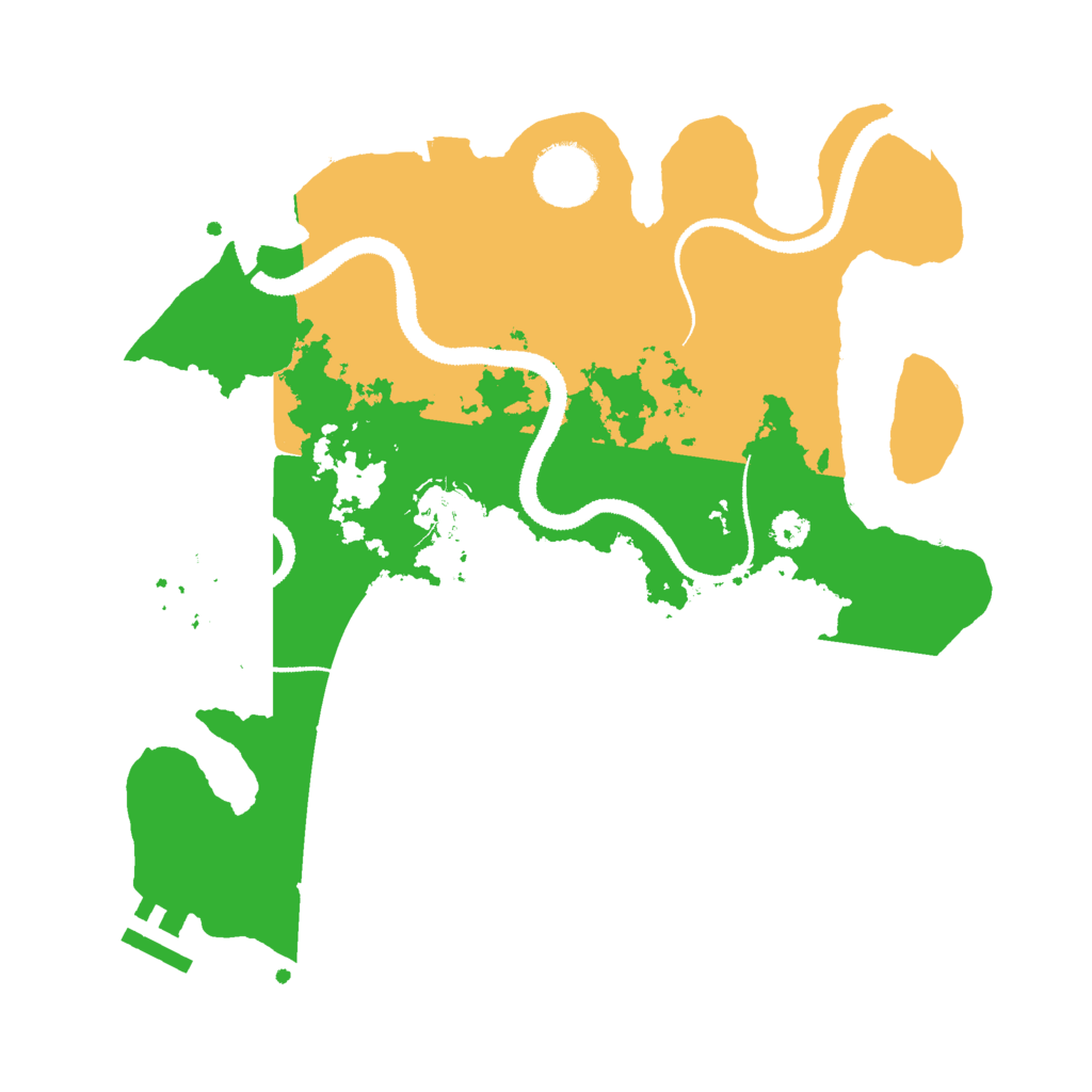 Biome Rust Map: Procedural Map, Size: 3000, Seed: 32585