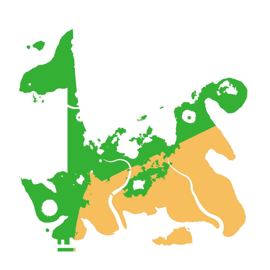 Biome Rust Map: Procedural Map, Size: 3000, Seed: 344841543