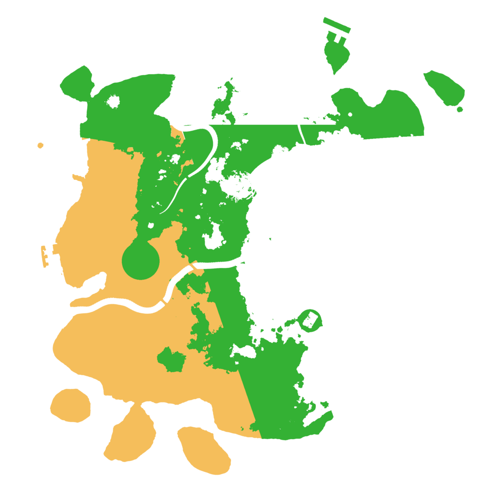 Biome Rust Map: Procedural Map, Size: 3500, Seed: 57350