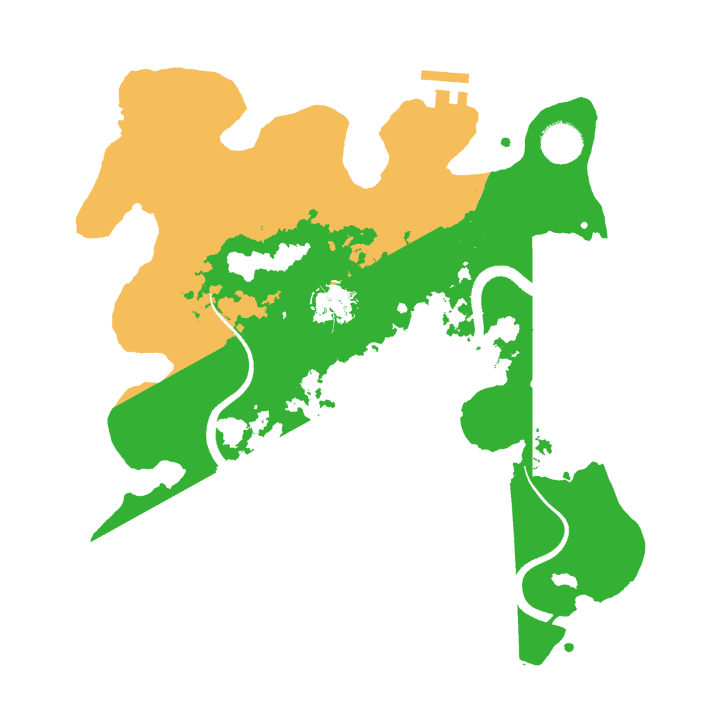 Biome Rust Map: Procedural Map, Size: 3000, Seed: 98661