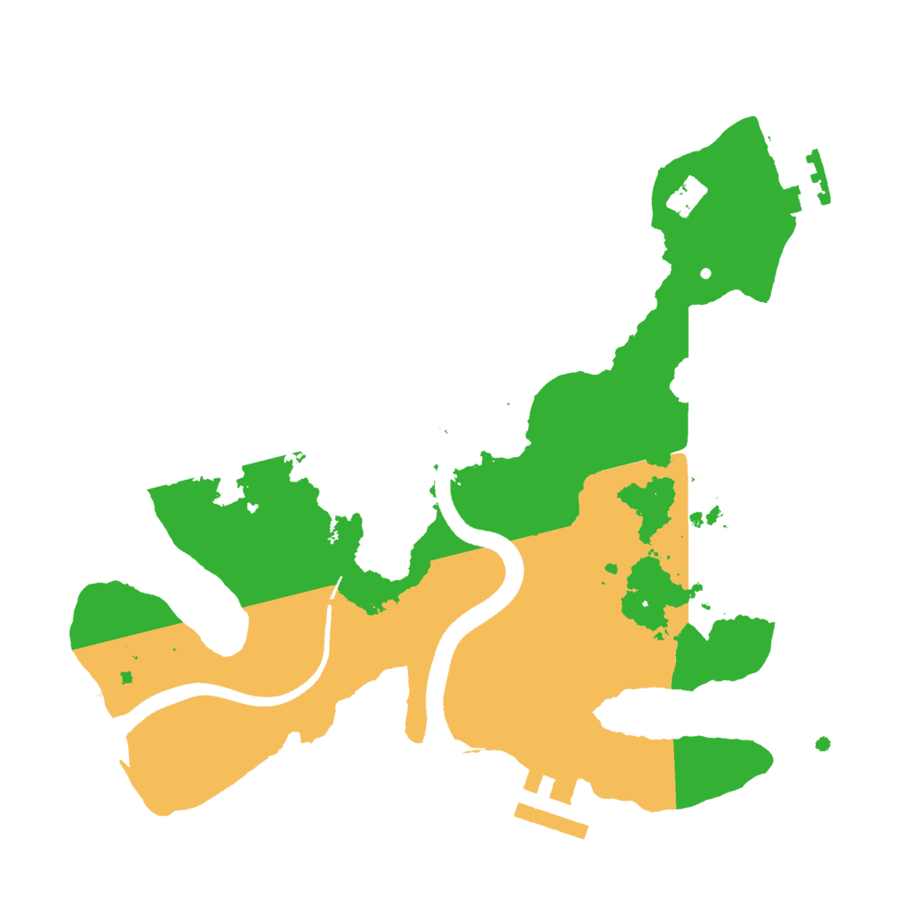Biome Rust Map: Procedural Map, Size: 2500, Seed: 3139