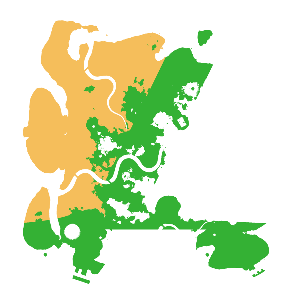 Biome Rust Map: Procedural Map, Size: 3500, Seed: 658452