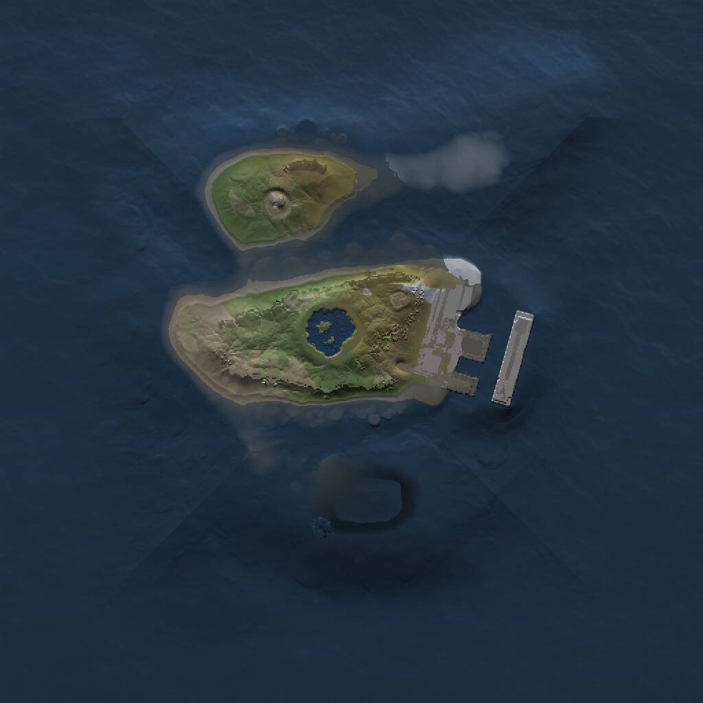 Rust Map: Procedural Map, Size: 1500, Seed: 133769, 2 Monuments