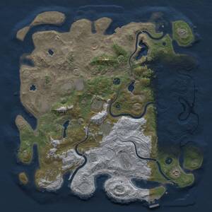 Thumbnail Rust Map: Procedural Map, Size: 4500, Seed: 1785594713, 15 Monuments