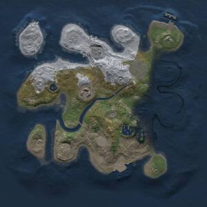 Thumbnail Rust Map: Procedural Map, Size: 2700, Seed: 1774699234, 10 Monuments