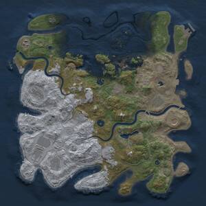 Thumbnail Rust Map: Procedural Map, Size: 4250, Seed: 997442356, 17 Monuments