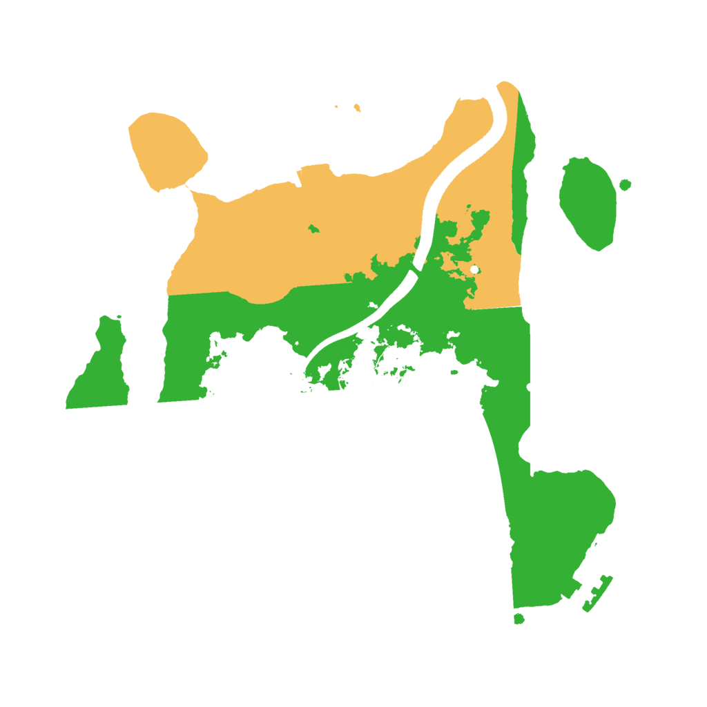 Biome Rust Map: Procedural Map, Size: 2500, Seed: 78321751