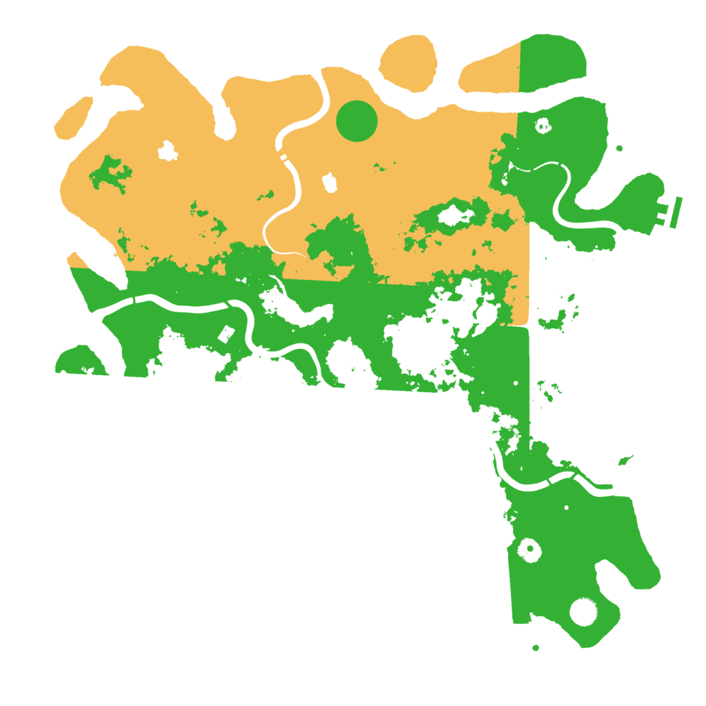 Biome Rust Map: Procedural Map, Size: 4500, Seed: 32563256