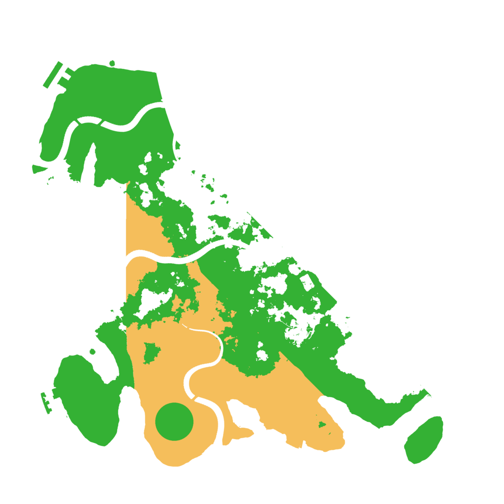 Biome Rust Map: Procedural Map, Size: 3500, Seed: 413301230