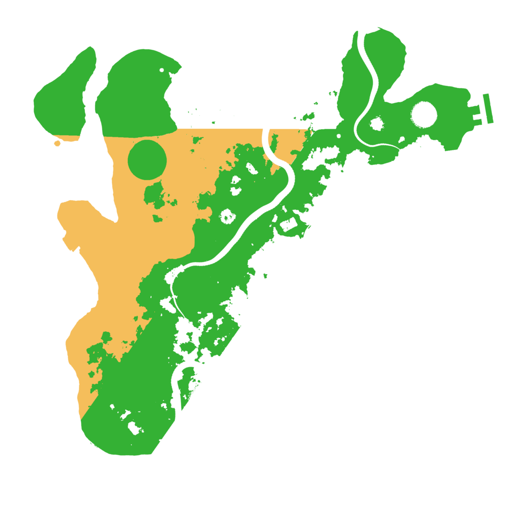 Biome Rust Map: Procedural Map, Size: 3500, Seed: 2066984365