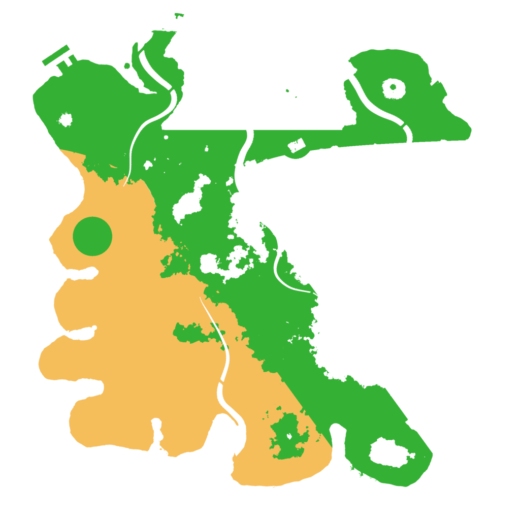 Biome Rust Map: Procedural Map, Size: 3500, Seed: 349128528