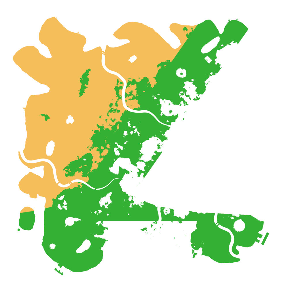 Biome Rust Map: Procedural Map, Size: 4500, Seed: 1321930362