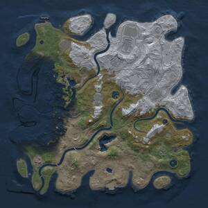 Thumbnail Rust Map: Procedural Map, Size: 4250, Seed: 27998796, 16 Monuments