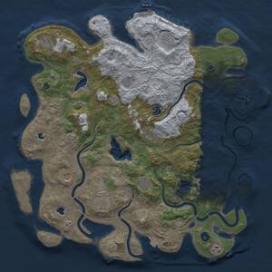 Thumbnail Rust Map: Procedural Map, Size: 4500, Seed: 881752746, 17 Monuments