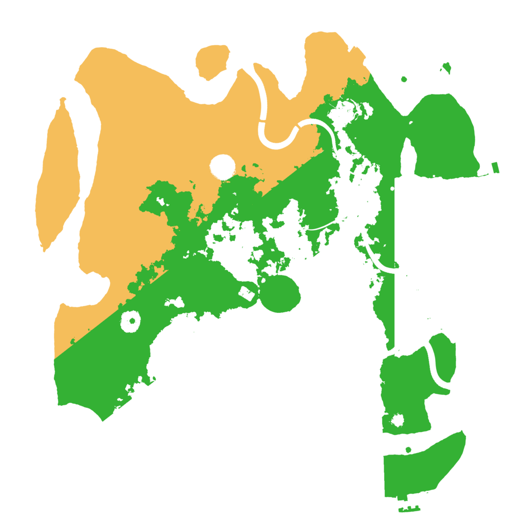 Biome Rust Map: Procedural Map, Size: 3700, Seed: 993252712
