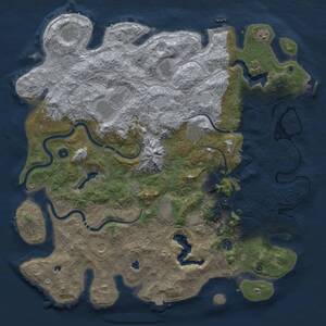 Thumbnail Rust Map: Procedural Map, Size: 5000, Seed: 1695753619, 17 Monuments