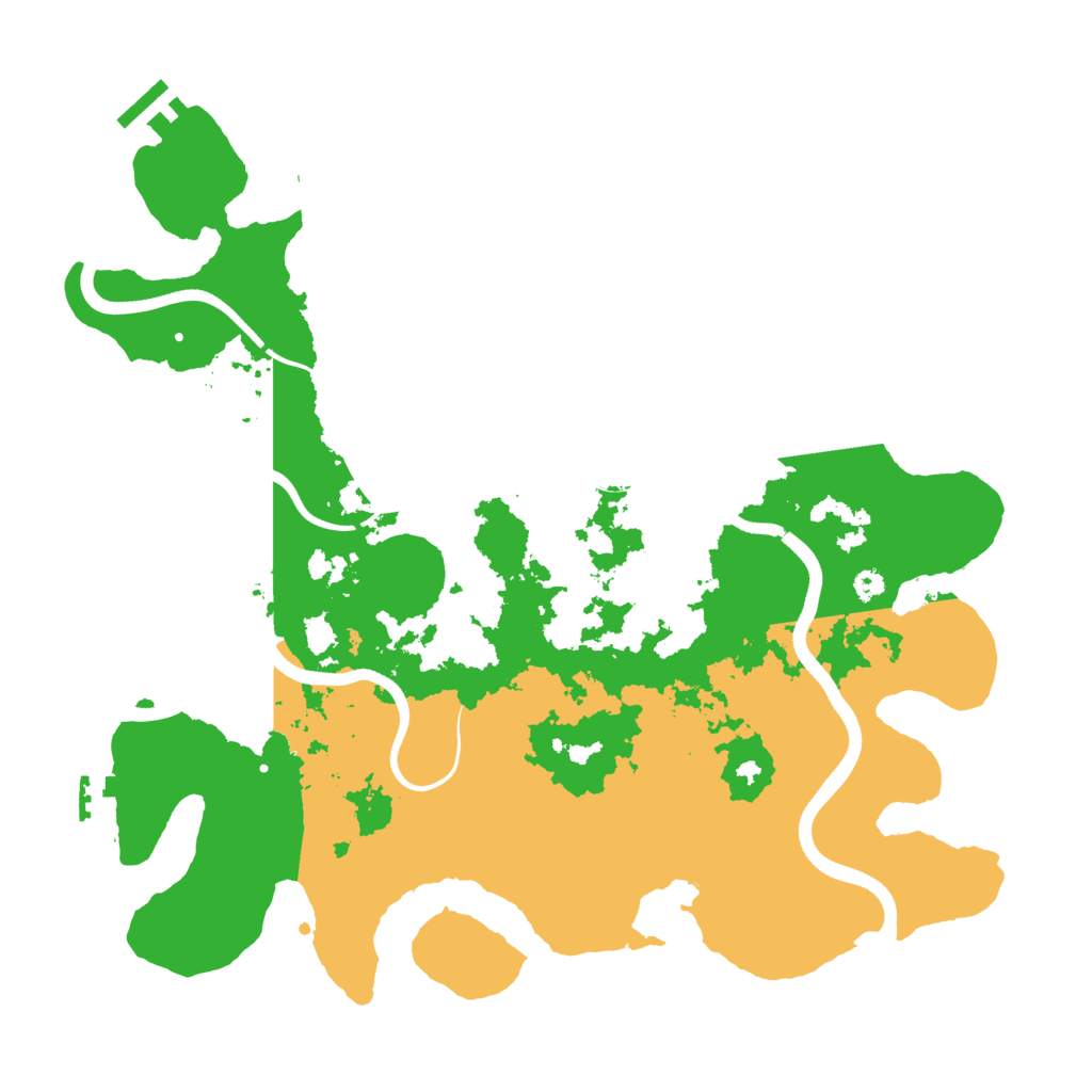 Biome Rust Map: Procedural Map, Size: 3650, Seed: 755177915