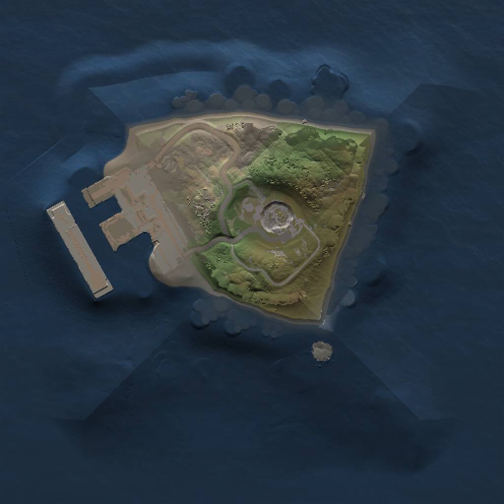Rust Map: Procedural Map, Size: 1000, Seed: 1707682717, 3 Monuments