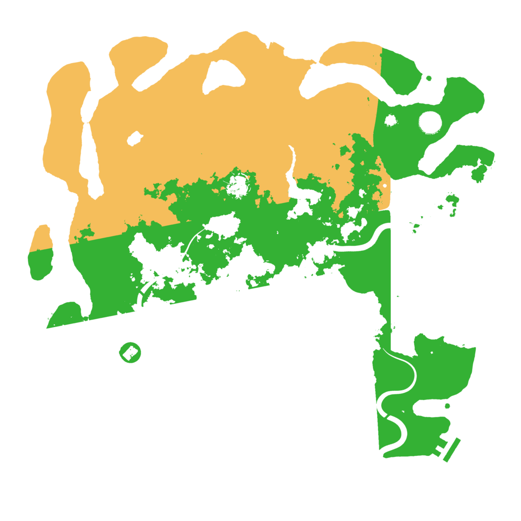 Biome Rust Map: Procedural Map, Size: 4000, Seed: 954624