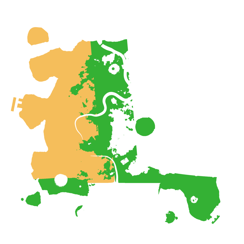 Biome Rust Map: Procedural Map, Size: 3500, Seed: 458936