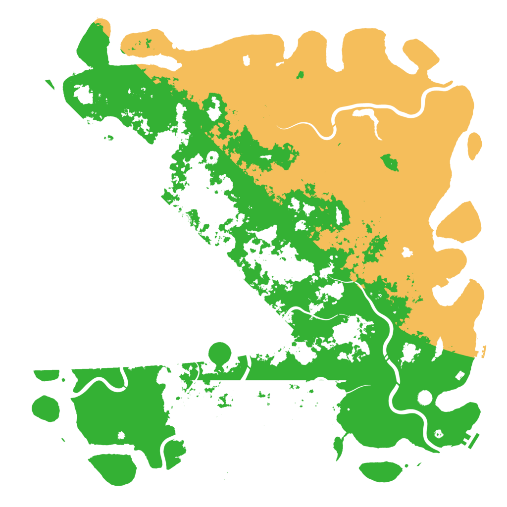 Biome Rust Map: Procedural Map, Size: 6000, Seed: 388022737