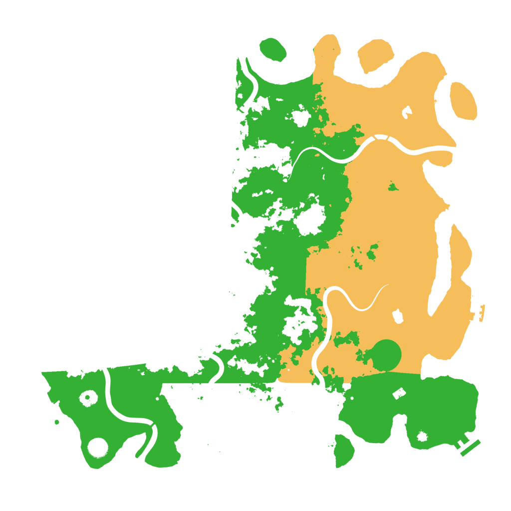 Biome Rust Map: Procedural Map, Size: 4500, Seed: 954997390