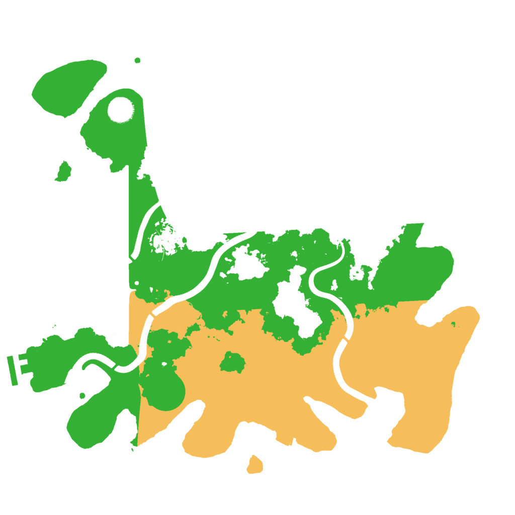 Biome Rust Map: Procedural Map, Size: 3500, Seed: 657085486