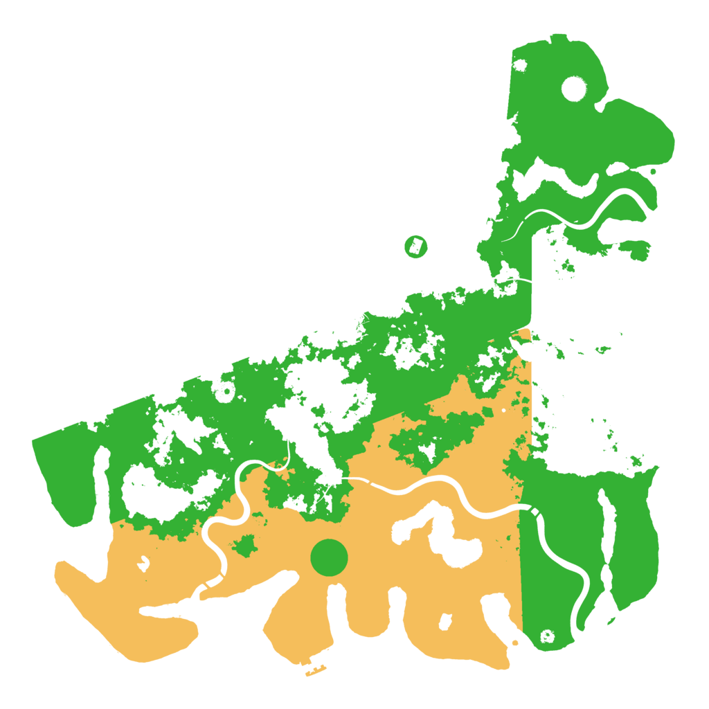 Biome Rust Map: Procedural Map, Size: 5000, Seed: 45635