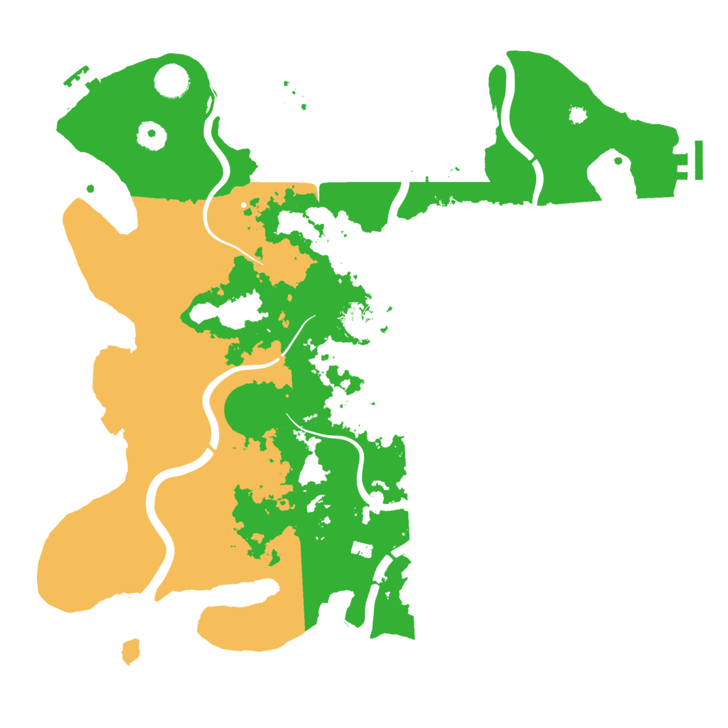 Biome Rust Map: Procedural Map, Size: 3750, Seed: 1201303499