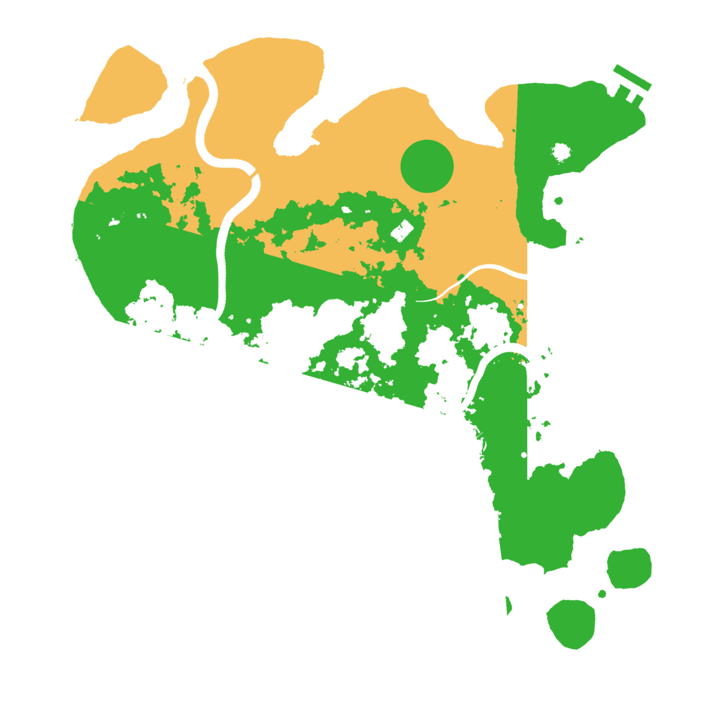 Biome Rust Map: Procedural Map, Size: 3500, Seed: 297752469