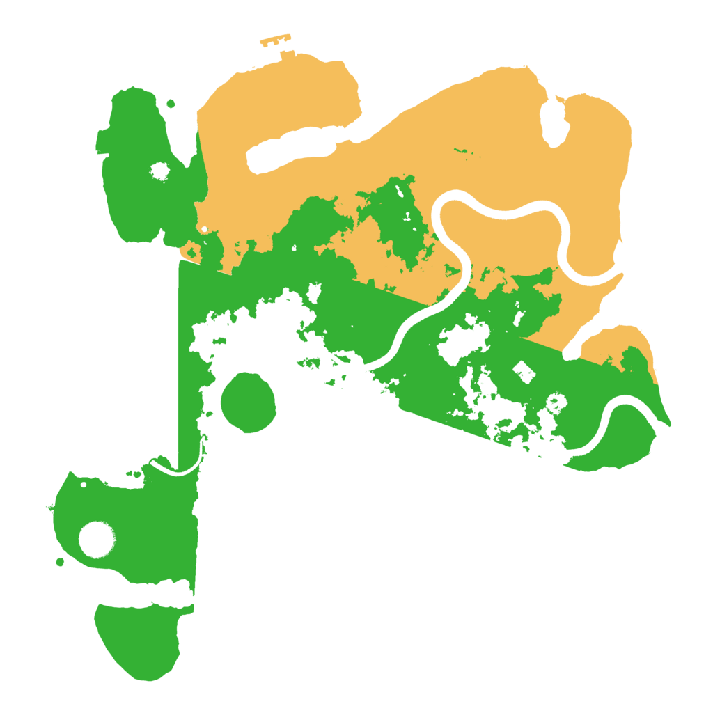 Biome Rust Map: Procedural Map, Size: 3500, Seed: 1162579596