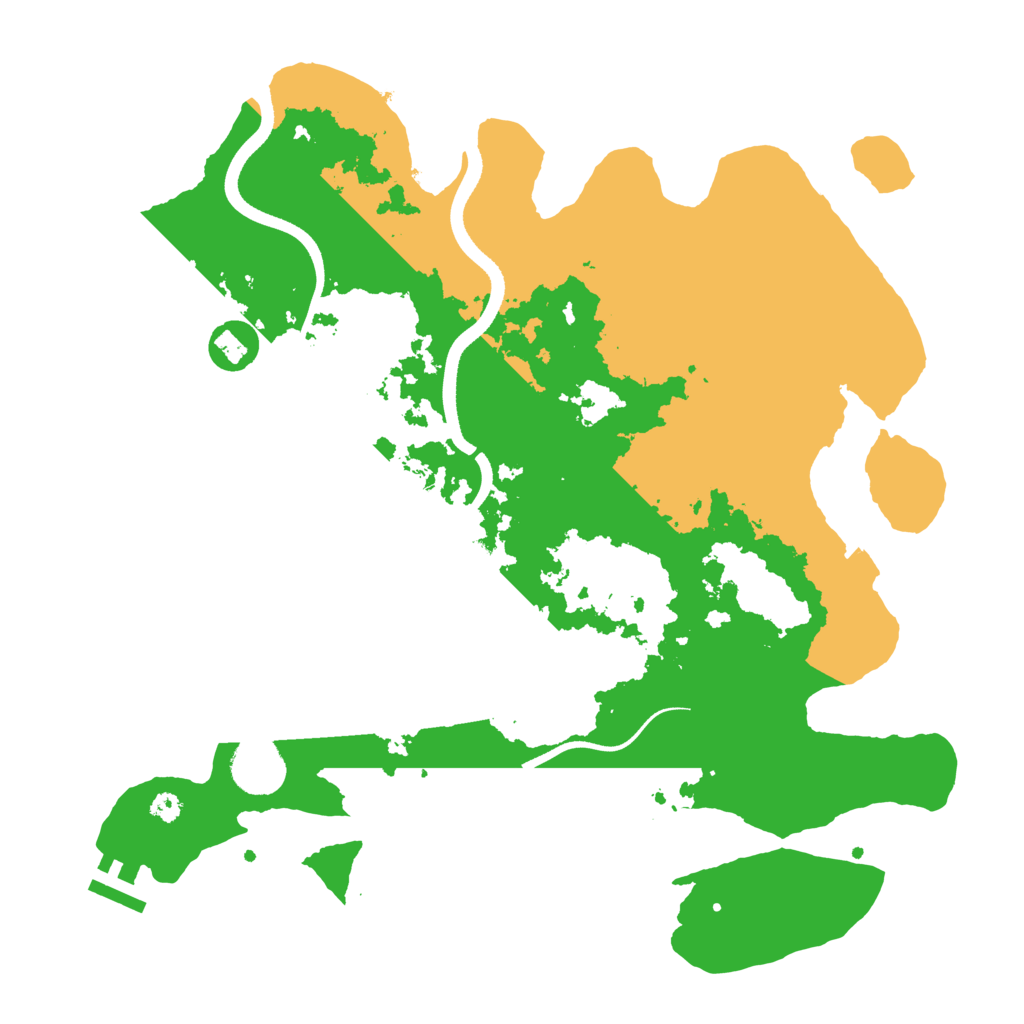 Biome Rust Map: Procedural Map, Size: 3500, Seed: 388022737