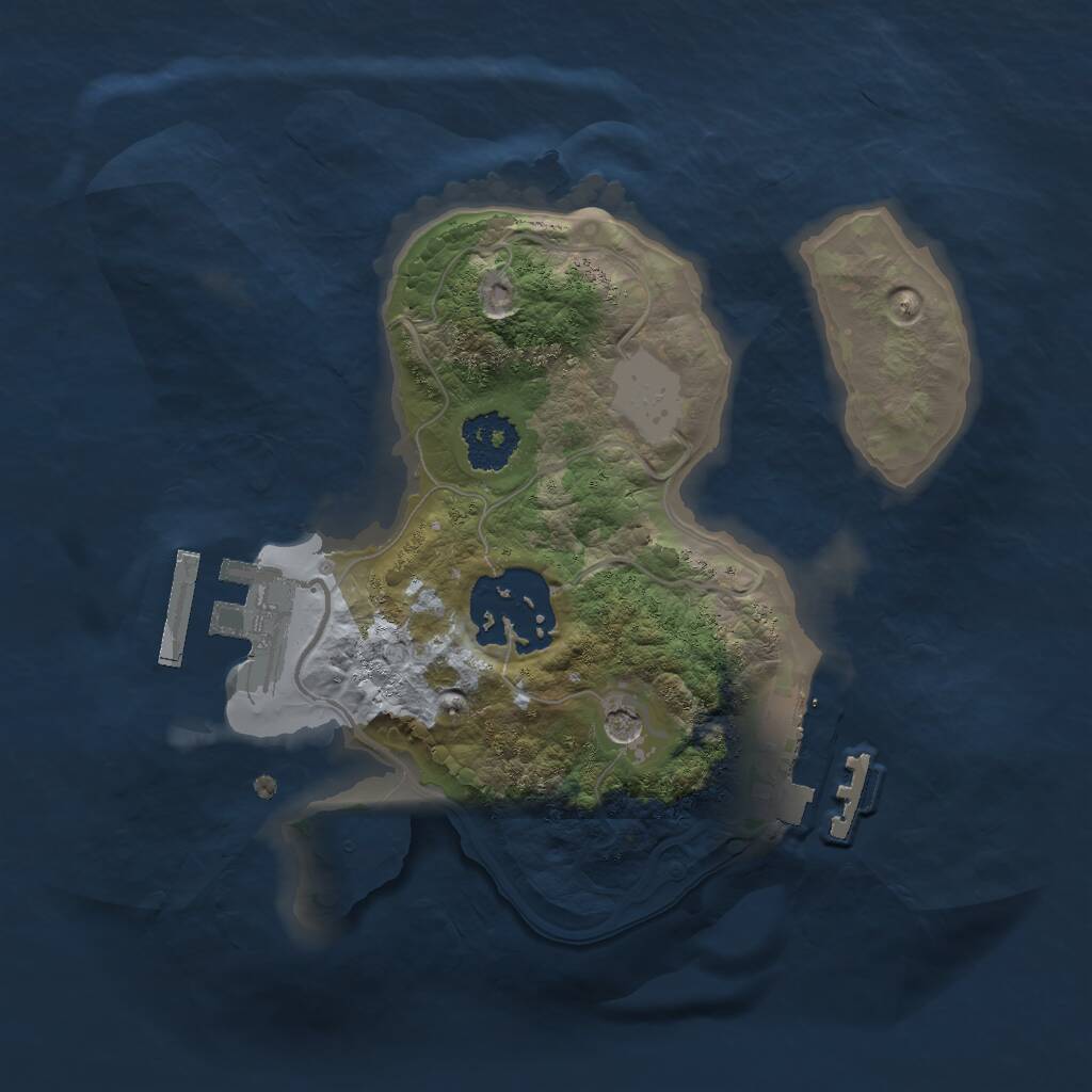 Rust Map: Procedural Map, Size: 1900, Seed: 1314228785, 5 Monuments