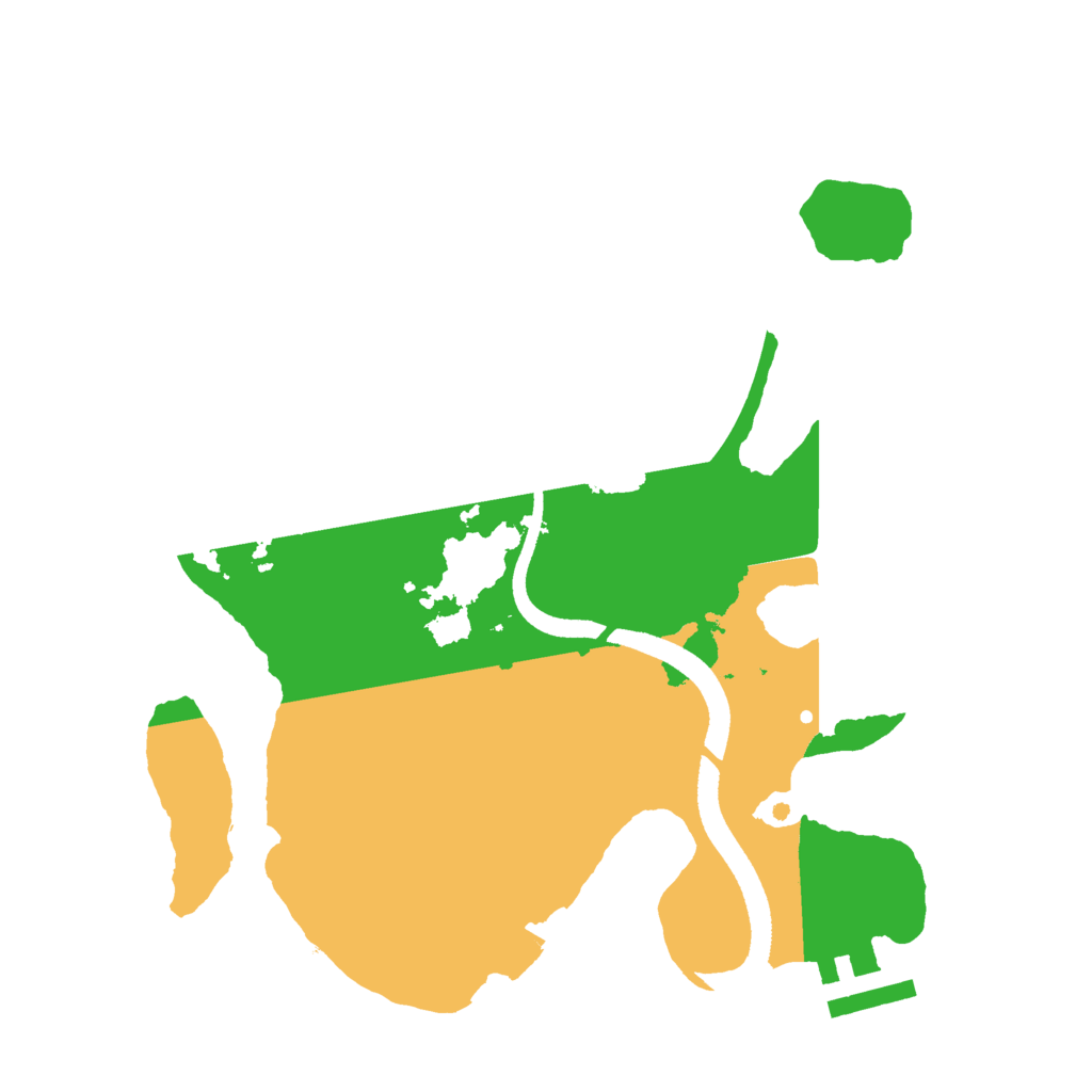 Biome Rust Map: Procedural Map, Size: 2500, Seed: 501230