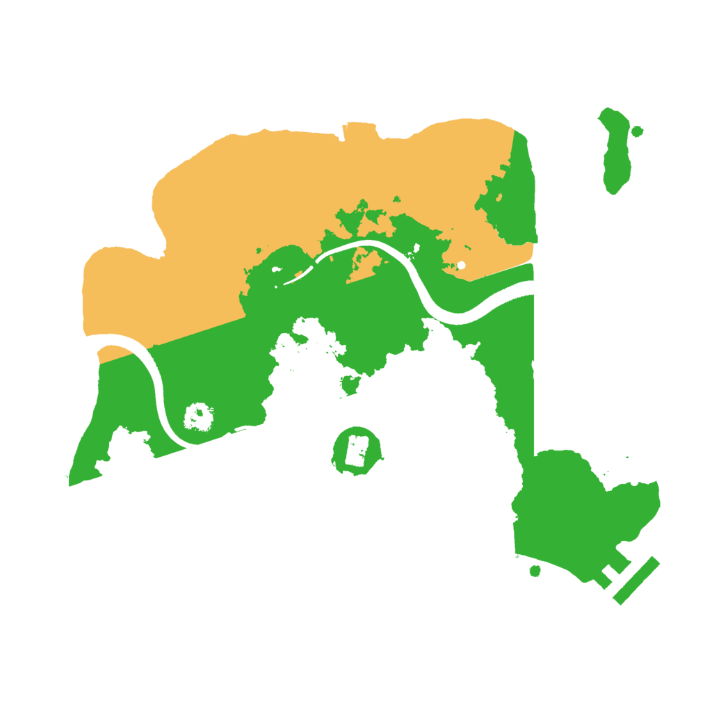 Biome Rust Map: Procedural Map, Size: 2500, Seed: 1032777702