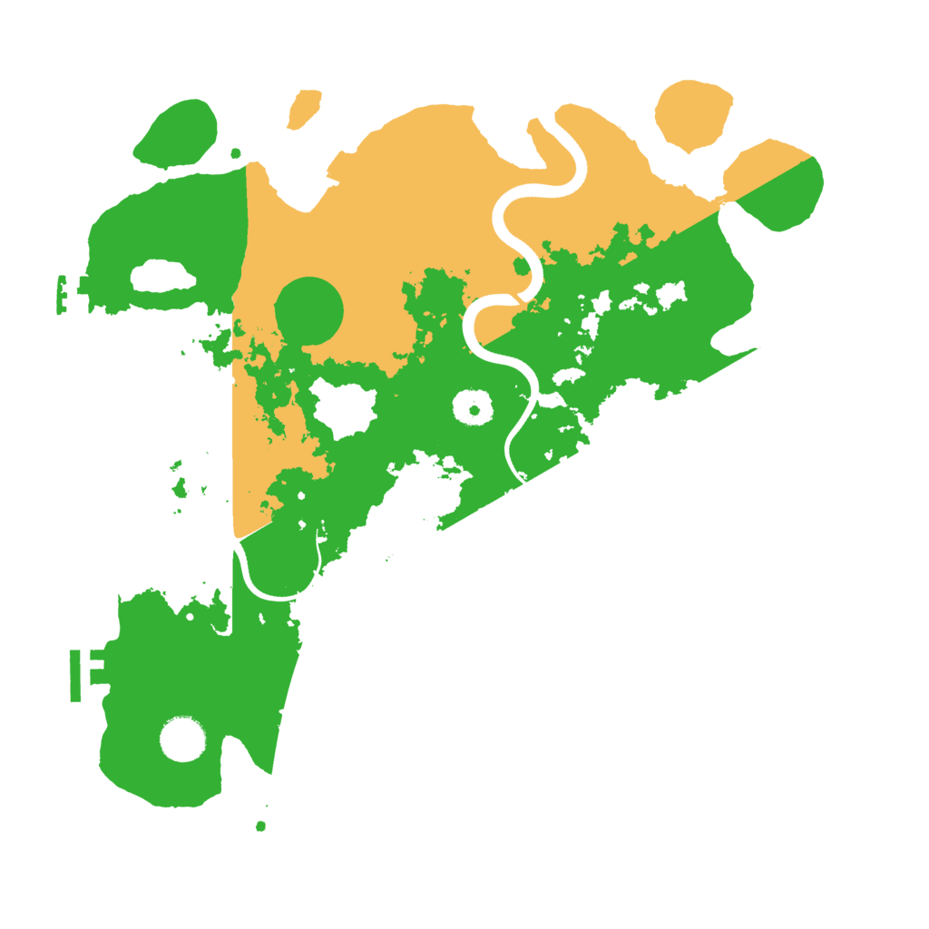 Biome Rust Map: Procedural Map, Size: 3600, Seed: 1143570501