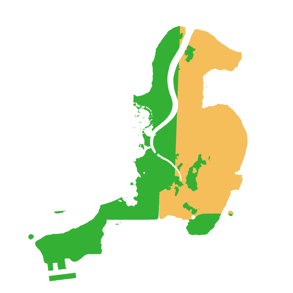 Biome Rust Map: Procedural Map, Size: 2200, Seed: 482618609