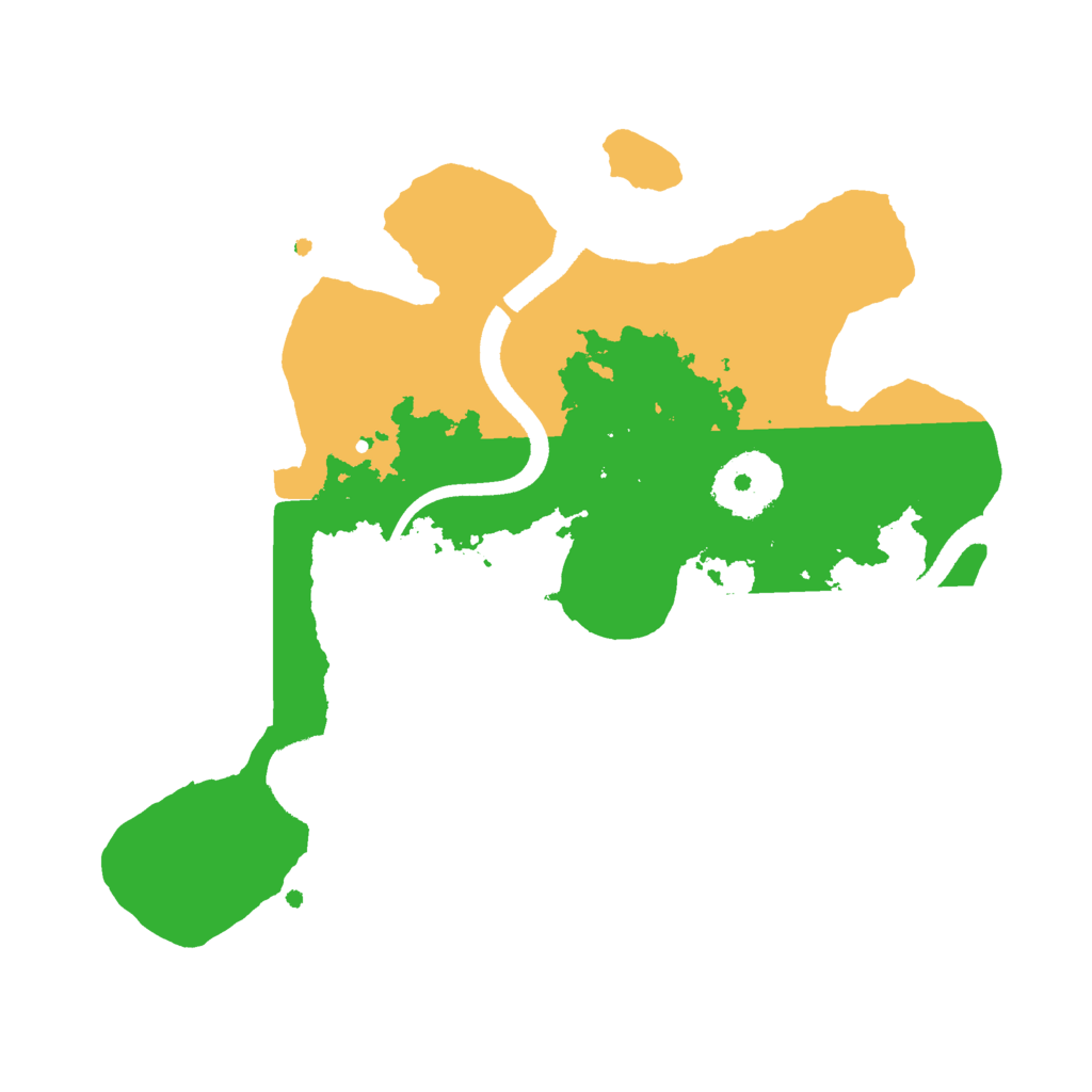 Biome Rust Map: Procedural Map, Size: 2500, Seed: 1518979145