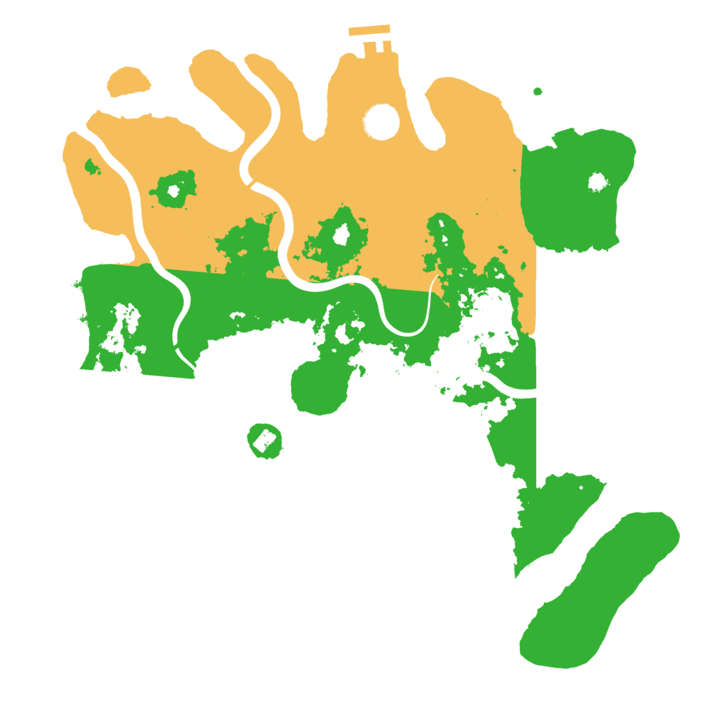 Biome Rust Map: Procedural Map, Size: 3500, Seed: 1217795793