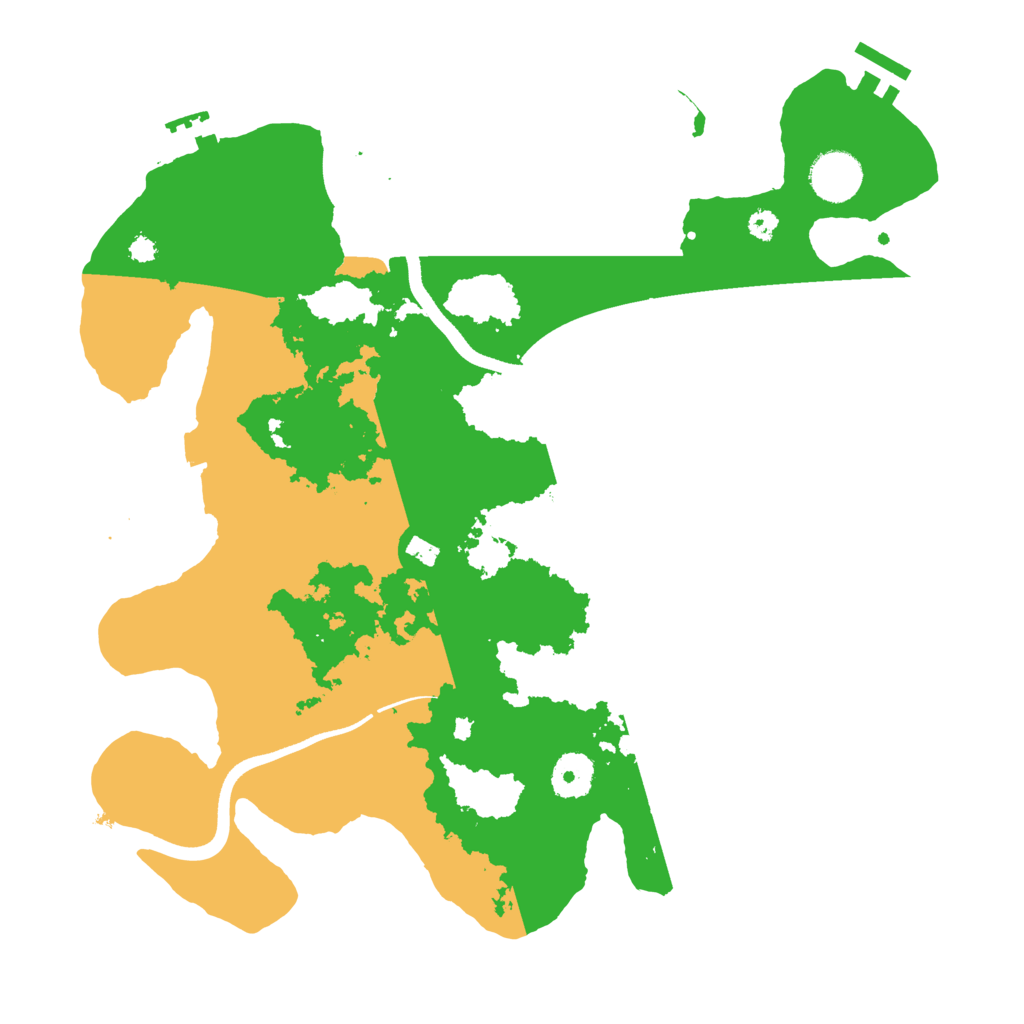 Biome Rust Map: Procedural Map, Size: 3500, Seed: 1691257