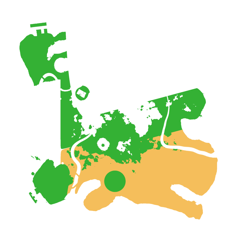 Biome Rust Map: Procedural Map, Size: 3000, Seed: 75975182