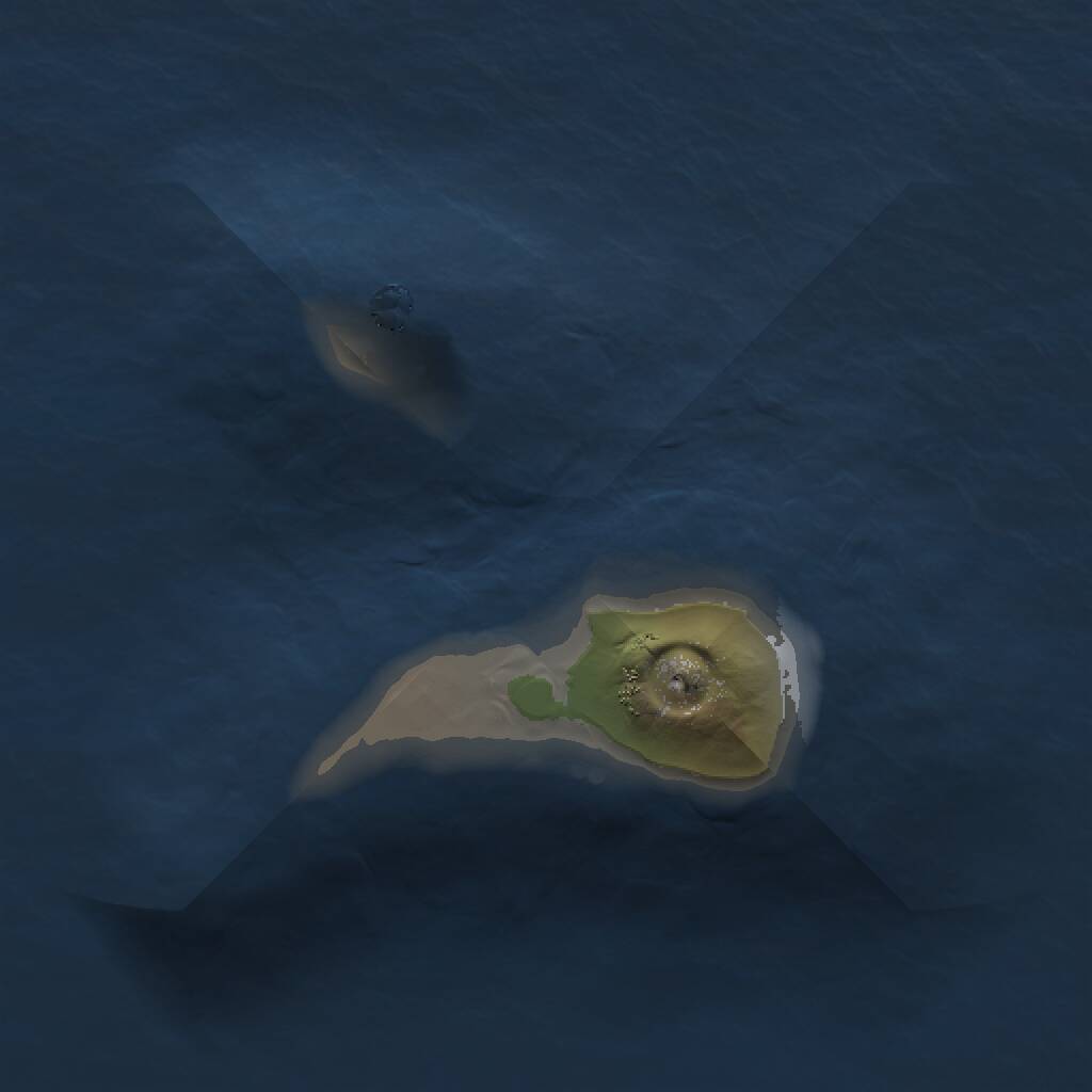 Rust Map: Procedural Map, Size: 1000, Seed: 2212, 1 Monuments