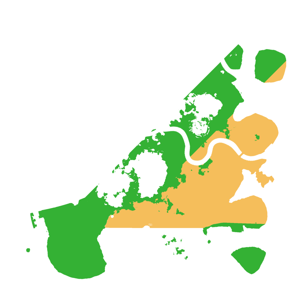 Biome Rust Map: Procedural Map, Size: 3000, Seed: 439612624