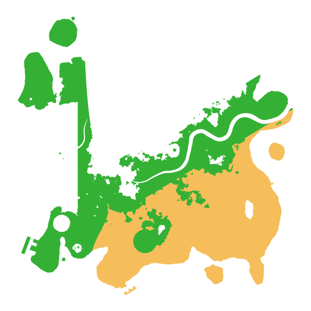 Biome Rust Map: Procedural Map, Size: 3500, Seed: 291279