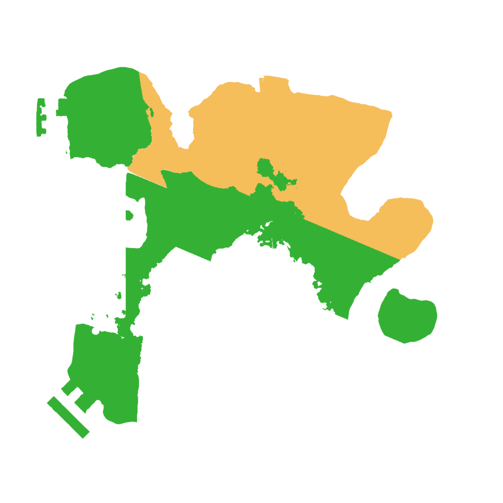 Biome Rust Map: Procedural Map, Size: 2000, Seed: 135790