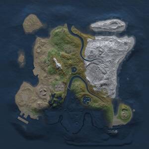 Thumbnail Rust Map: Procedural Map, Size: 2650, Seed: 486482, 9 Monuments